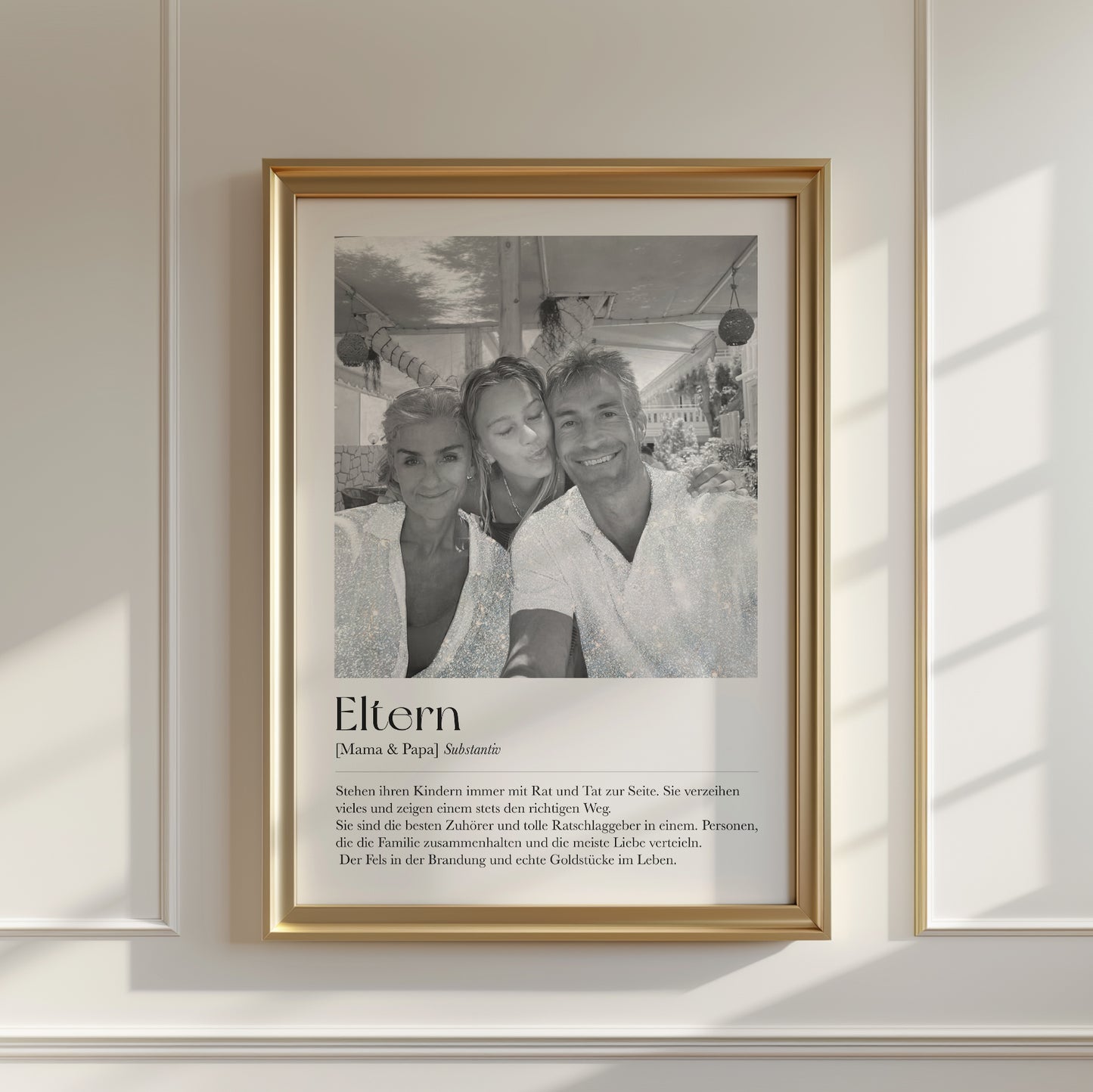 "Eltern" Definition Glitzerprint