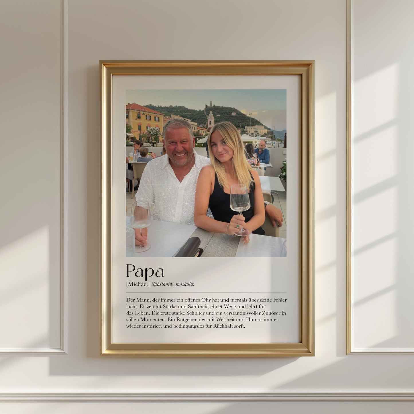 "Papa" Definition Glitzerprint