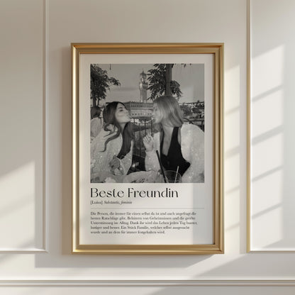 "Beste Freundin" Definition Glitzerprint
