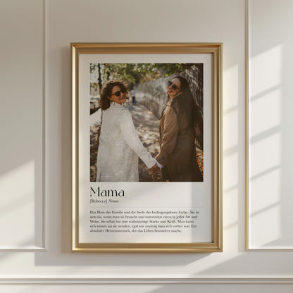 "Mama" Definition Glitzerprint