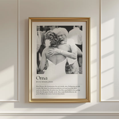 "Oma" Definition Glitzerprint