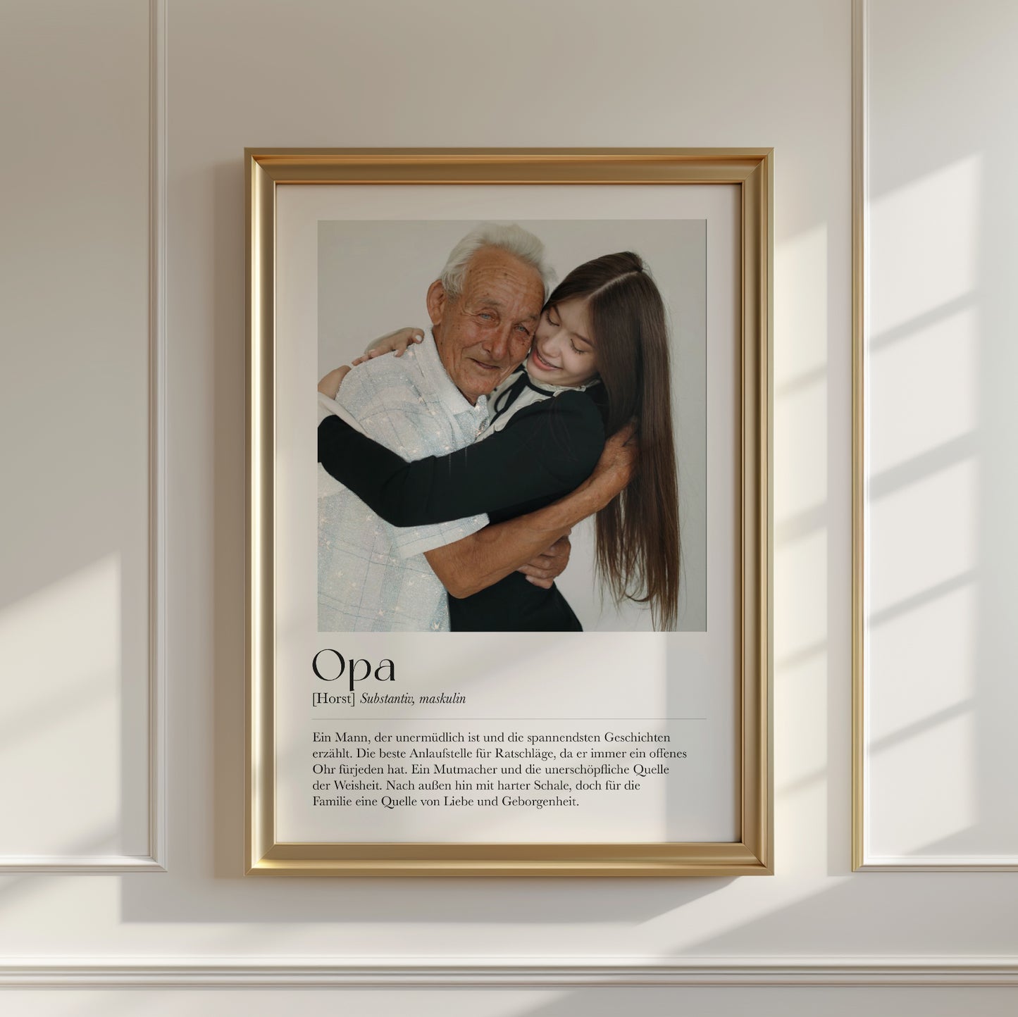 "Opa" Definition Glitzerprint