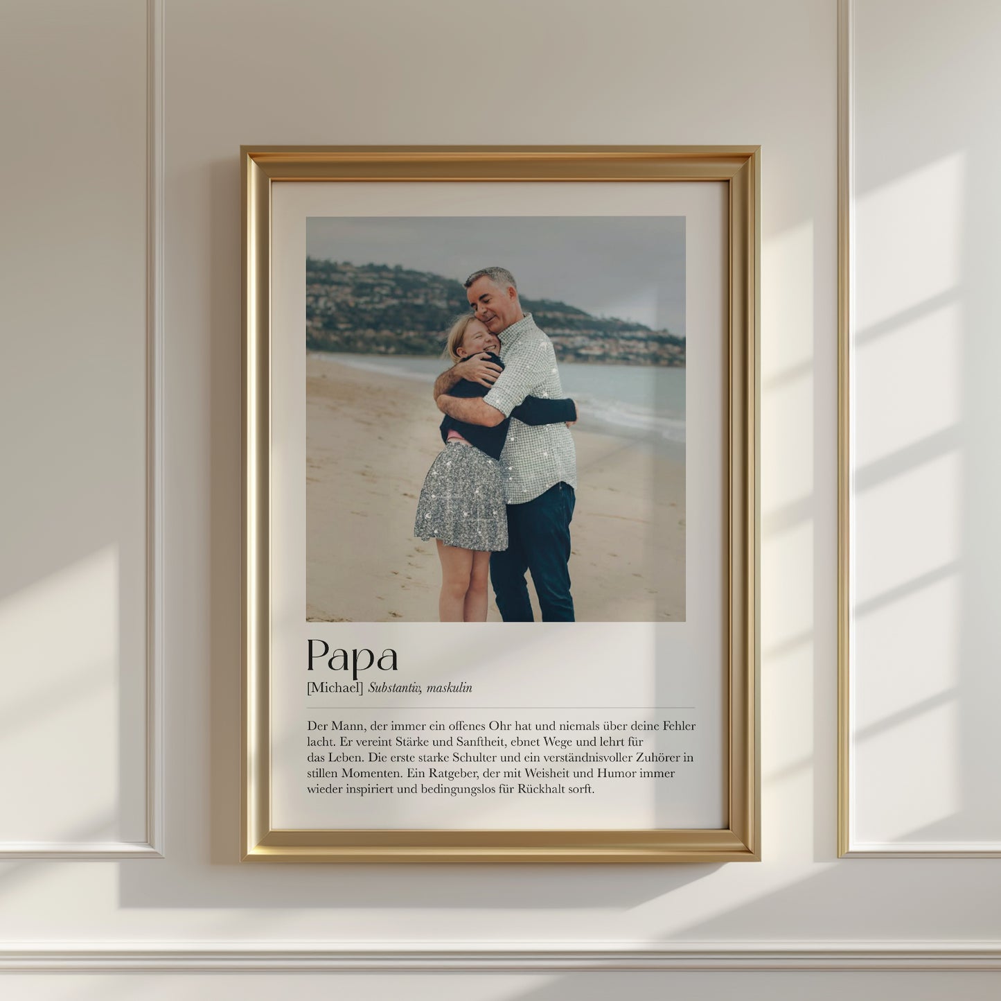 "Papa" Definition Glitzerprint