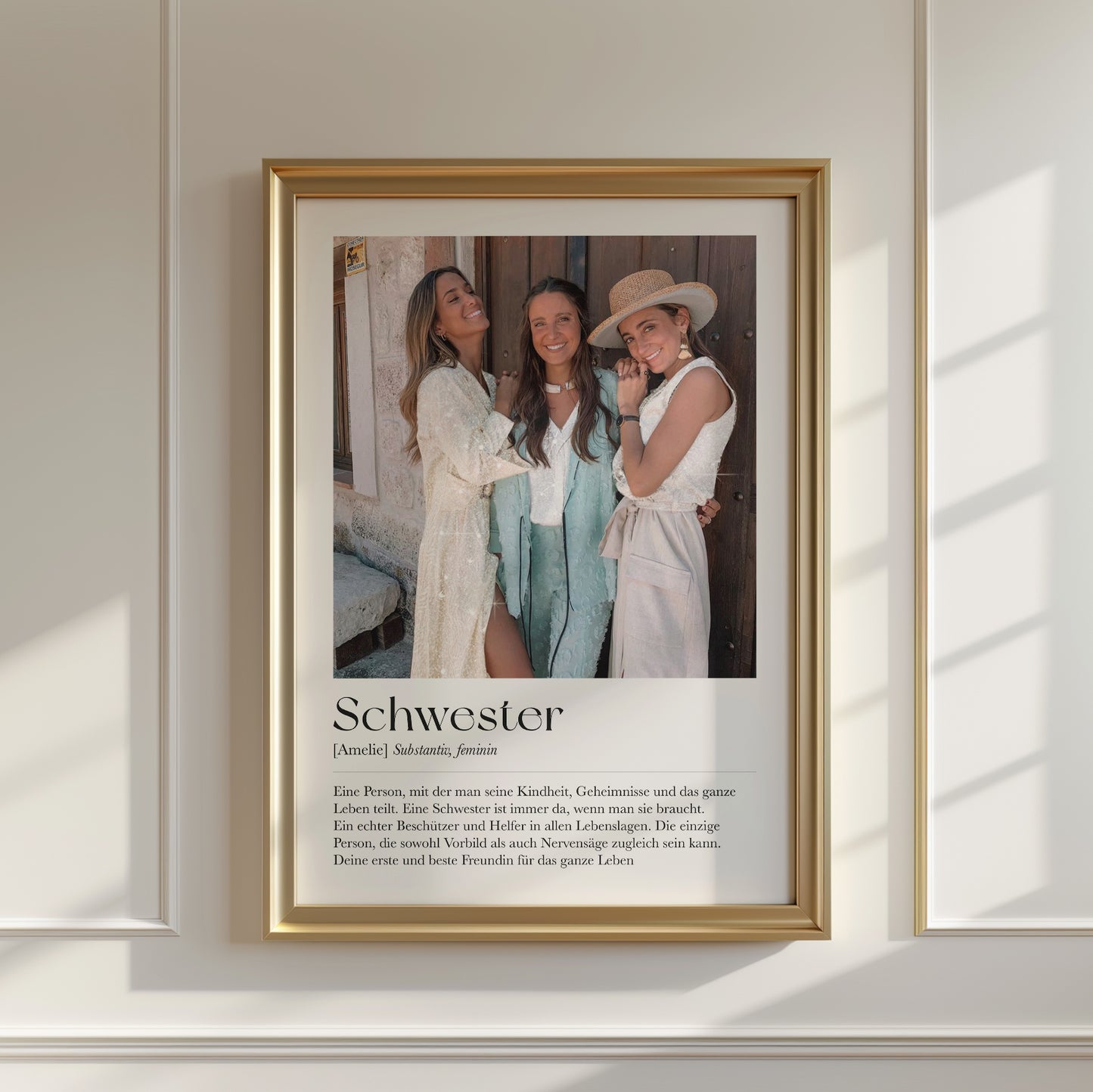 "Schwester" Definition Glitzerprint