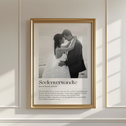 "Seelenverwandte" Definition Glitzerprint