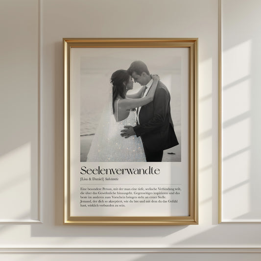 "Seelenverwandte" Definition Glitzerprint